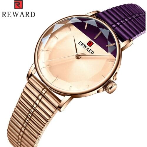 REWARD Women Watch Top Luxury Brand Fashion Gold Quartz Watches Ladies Dress Waterproof Wristwatch reloj mujer Relogio Feminino