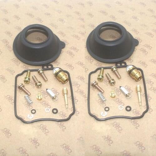 Motorcycle carburetor repair kit 2set for XVS650 XVS650A XVS650AT V Star XVS 650 A AT 1998-2016 Plunger diaphragm Air screw