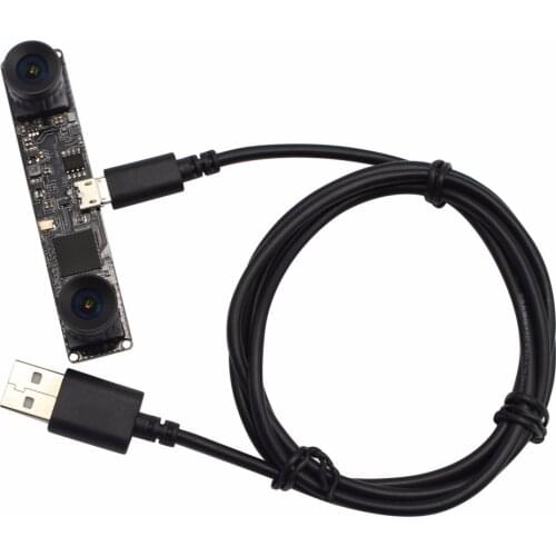Synchronous Stereo Camera 960P HD MJPEG 60fps Mini OTG UVC Plug and play USB 2.0 Camera Module for Android Linux Windows MAC