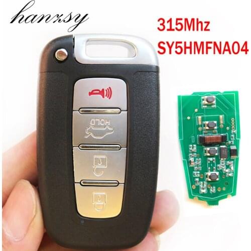 Replaceable Smart Key For Elantra Genesis Sonata Veloster Equus Tucson Azera 2009-2015 Remote Key 4 Buttons Car Key SY5HMFNA04
