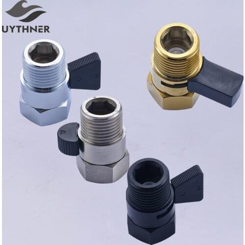 Uythner Four kinds of color Bathroom Shower Faucet Convenient Handspray Shut Off Valve Solid Brass