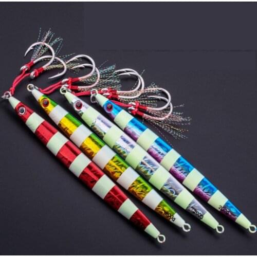 High Quality Artificial Luminous Sinking Wobblers Metal Fishing Bait 3D Eyes Anti-Corrosion Bionic Hard Bait Fishing Lure