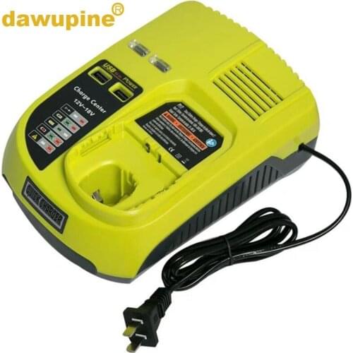 Dawupine P117 Lithium-ions Ni-CD NI-MH Battery Charger For RYOBI 12V 14.4V 18V ONE+ Serise Charger P102 P103 P104 P105 P107 P108