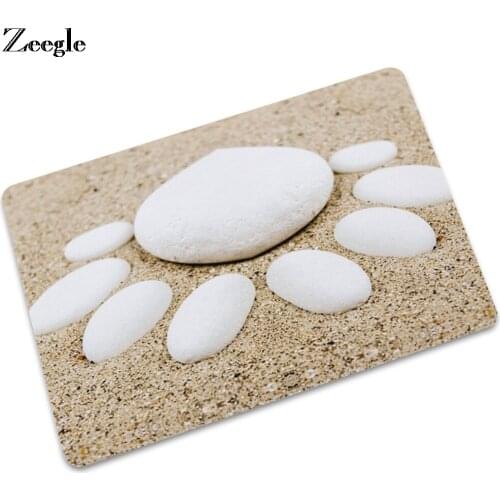 Zeegle Floor Mat Doormat Rubber Absorbent Bathroom Doormat Shower Mat Waterproof Outdoor Doormat Floor Rug Anti Slip Foot Mat