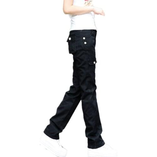 Women Military Cotton multi pocket Cargo Pants Ladies Plus Size Casual Trousers Army Green Camouflage Baggy Pants Female S-XXXL