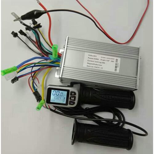LCD DISPLAY+TWIST THROTTLE/SHIFTER+24V36V48V500W600W CONTROLLER 12MOSFET ELECTRIC BIKE TRICYCLE ATV UTV MOTORBIKE PARTS