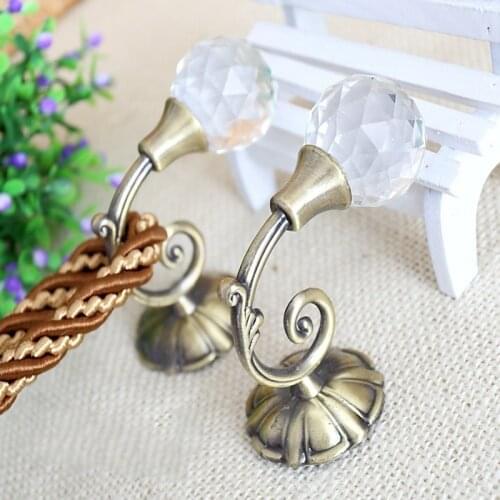 1 Pair Curtain Tieback Small Curtain Hanging Hook Hollow Curtain Holder Curtain Accessories Decoration
