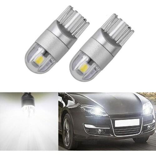 2x Car LED T10 194 W5W Canbus 2 SMD 3030 No Error T10 Led Light Bulb Parking Auto Univeral Lamps Reading Lights 12V