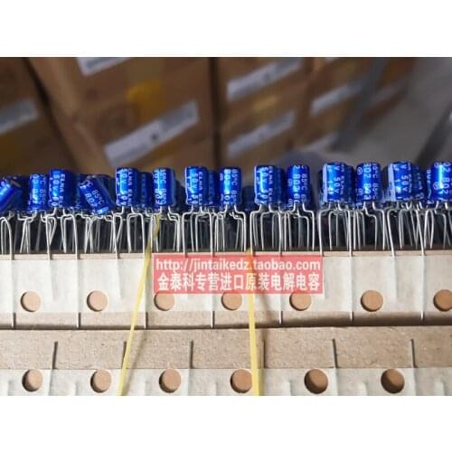 2020 hot sale 30PCS/50PCS Imported ELNA audio capacitance 50V1UF 5X11 RE3 blue robe 85 degrees electrolysis free shipping