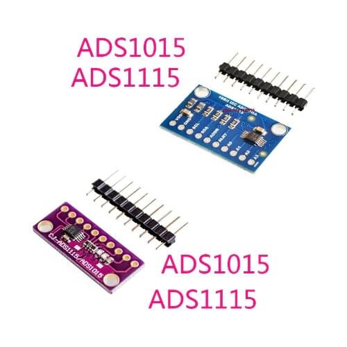 I2C ADS1115 ADS1015 16 Bit ADC 4 channel Module with Programmable Gain Amplifier 2.0V to 5.5V RPi