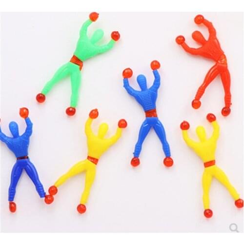 5 Pcs Funny Flexible Climb Men Sticky Wall Toy Kids Toys Climbing Flip Plastic Man Toy For Children Attractive Classic Gift