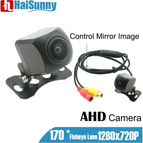 AHD 1280x720P 170 Degree Fisheye Lens Starlight Night Vision metal shell Mirror Image Car Rear View Reverse Backup AHD Camera
