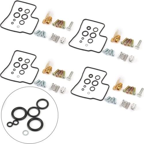 Areyourshop For Honda VF700C VF700F VF750F replace 18-2432 4PCS Carburetor Carb Repair Rebuild Kit Aluminum Motorcycle Parts