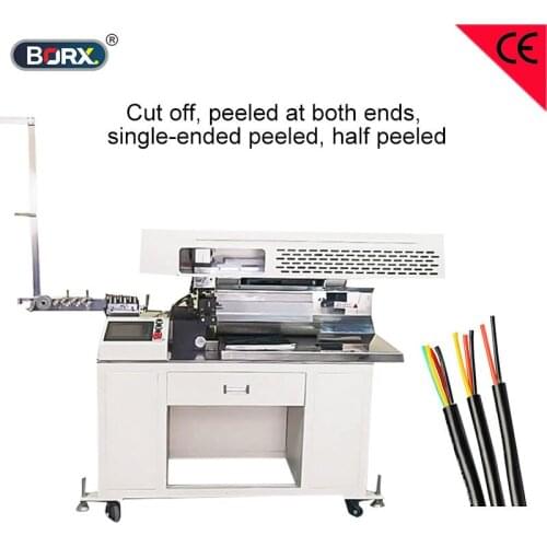 Automatic flat wire cutting and peeling machine 950 sheathed wire stripping machines for 10 wires peeling equipment