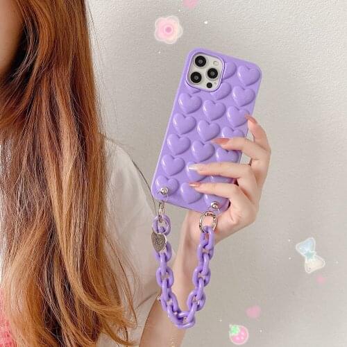 Phone Case Purple hand wrist For iphone cover new design Phone Case For iPhone 12 pro max 11 X Xs Xr 8 7 6 6s Plu Print Cover
