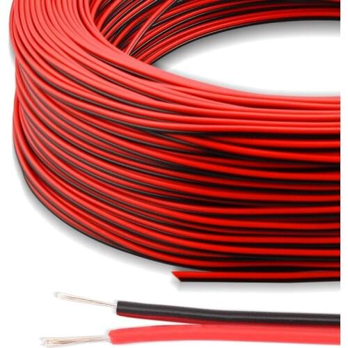 20awg thicker black/red wire, 100Meter a roll