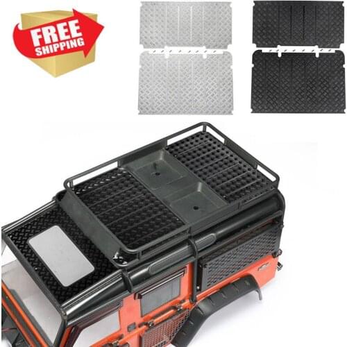 Radio control RC parts TRX4 T4 D110 Luggage Anti-skid Plate Metal Floor Panel option upgrade parts