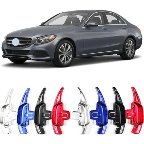 Savanini Alloy Add-On Steering Wheel DSG Paddle Shifters Extension For Mercedes Benz C180 C200 C250 C300 C350 C400 2015-2018