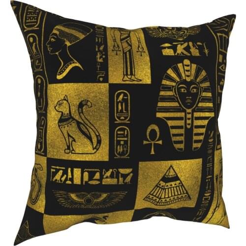 Egyptian Egypt Pharaoh Ethnic Ancient Pillowcase Home Decor Cushion Cover Throw Pillow for Sofa Double-sided Printing Gift Idea