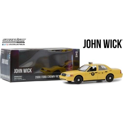 Greenlight 1:24 John Wick 2008 Ford Crown Victoria Taxi Collect die-cast metal car models