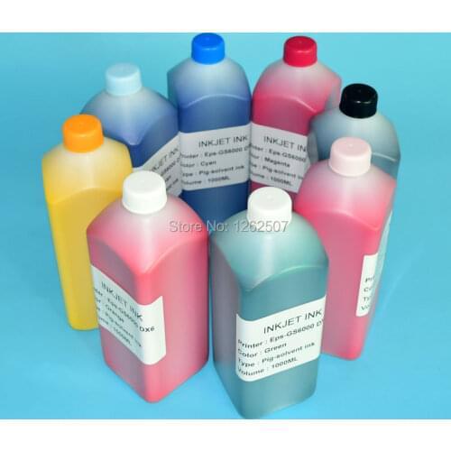 Outdoor Bulk Printing inks For Epson Stylus Pro GS6000 Eco-solvent ink For Epson gs6000 T6241-T6248 Printer 1000ml x 8cp;prs