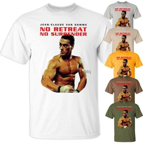 No Retreat No Surrender Jean Van Damme poster T-Shirt All sizes S-5XL