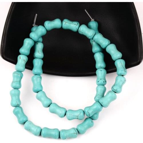 New 8x13mm Blue Natural Stone Beads Loose Spacer Small SeedBeads DIY Jewelry Making Findings Handmade Necklace Gifts NASSBORO