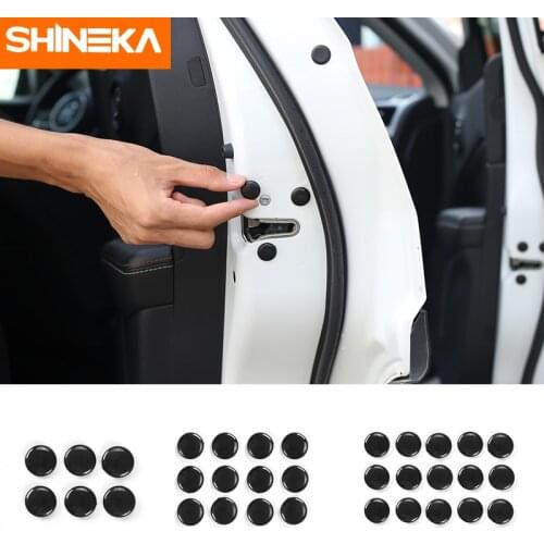 SHINEKA ABS Auto Interior Door Lock Screw Protector Decoration Cover Cap Stickers For Chevrolet Camaro 2017+ Car Styling