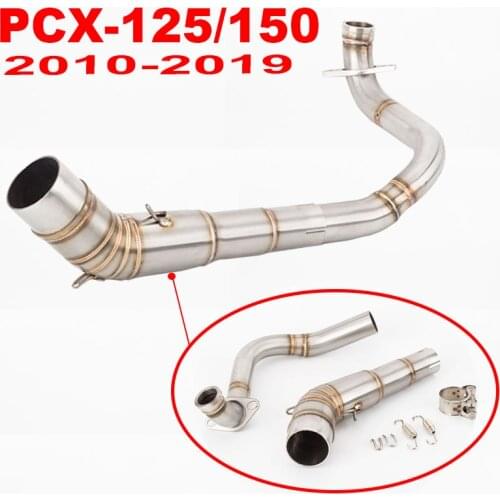 Slip-on for Honda PCX125 PCX150 2010-2016 2017-2019 Motorcycle Exhaust Headers Muffler Escape Moto 51mm Elbow Front Down Pipe