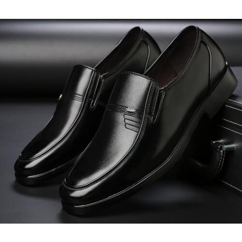 Black Mens Wedding Loafers Men Business Shoes Leather Formal Shoes Men Office Oxford Shoes Zapatos De Vestir Para Hombre