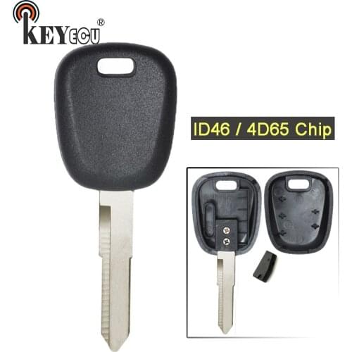 KEYECU ID46 / 4D65 Chip Replacement Transponder Key Blank Fob for Suzuki Ignis Jimny Diesel Grand Vitara Splash Swift SX4