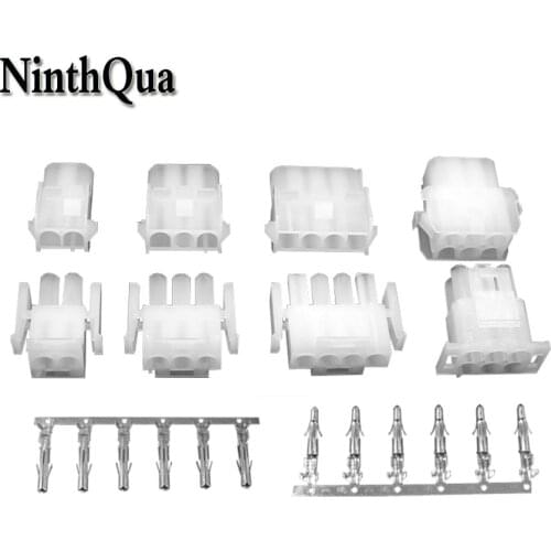 1set 63080 Male and female housing + terminal Connector kits 6.35mm Pitch Plug-in Board 8A~13A