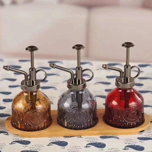 1PC Plants Watering Can Retro Glass Plant Mister Vintage Spray Bottle Flower Sprayer Spritzer 200ML Gardening Home Sprinklers