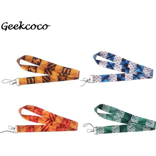 10pcs/lot J1802 Cartoon Magical School Student Animal Neck Straps Lanyards For Key Card Pass Gym USB Badge Holder Webbing