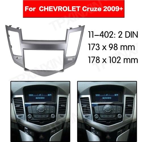 11-407 Car radio Frame Panel for Chevrolet Cruze 2009+ Radio Stereo Fascia Panel Frame Adaptor Fitting Kit 2DIN