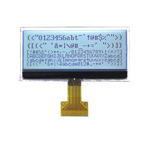20PIN COG 19264 LCD Screen ST7525 Drive IC White Backlight SPI/IIC/Parallel Interface