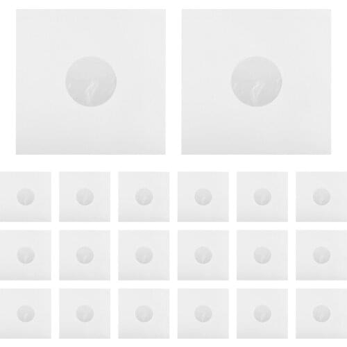 20Pcs Anti-Static Rice Paper Record Inner Bag Sleeves Protectors for 12 Inches Vinyl Record Turntable Accessories