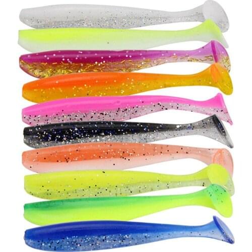 30Pcs/Box Soft Silicone Lure Rubber Worm Grubs T Tail Artificial Bait Suit For Fishing Baits Shad Wobblers salt hook