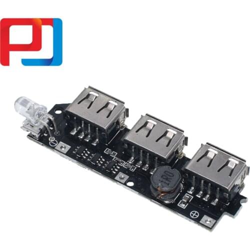 5V 2.1A 3 USB Power Bank Battery Charger Module Circuit Board Step Up Boost DIY