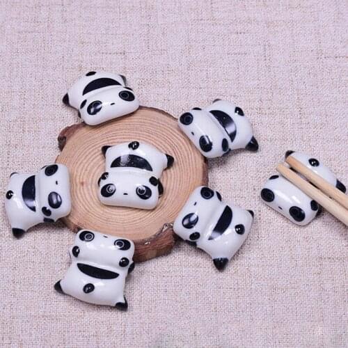 6pcs/set Ceramic Chopstick Holder Stand Chopstick Shelf Rack Household Tableware Ceramic Decoration Kitchen Supply