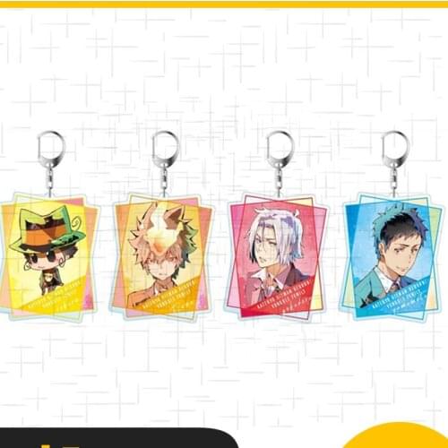 Anime HITMAN REBORN! Sawada Tsunayoshi Gokudera Hayato Bags Pendant Keychain Keyring Cosplay Cartoon Accessories Decor Xmas Gift