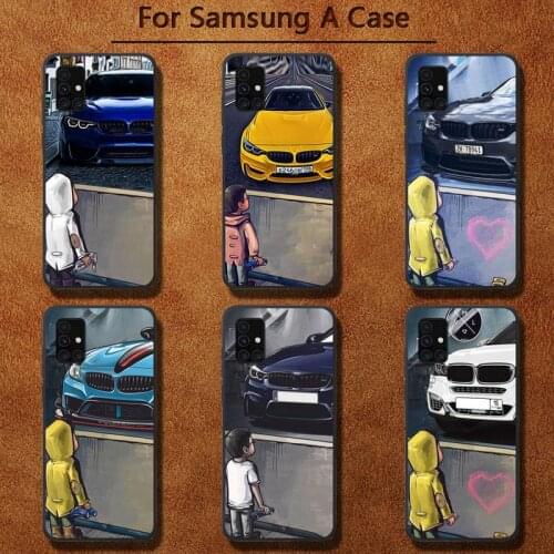 Boy see sports car bmw cool Jdm drift Phone Case for Samsung A91 01 10S 11 20 21 31 40 50 70 71 80 A2 CORE A10