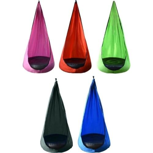 Children Hanging Swing Seat with Inflatable Cushion Hammock Chair Hook Air Pump