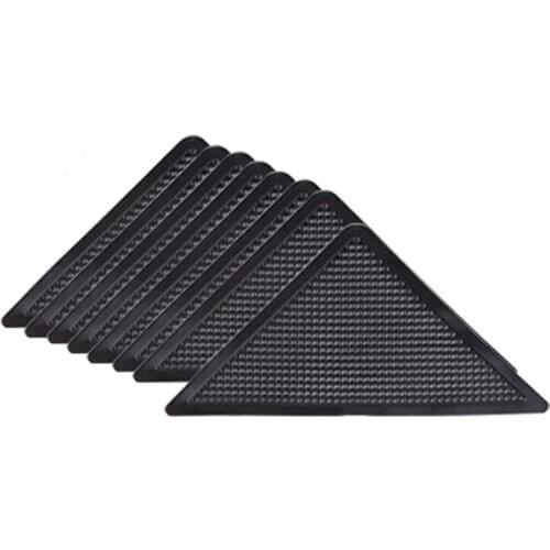 16 Pcs Double Sided Anti Curling Non Slip Reusable Rug Pad, Washable Rug Tape for Hardwood Floors, Tile Floors, Carpets