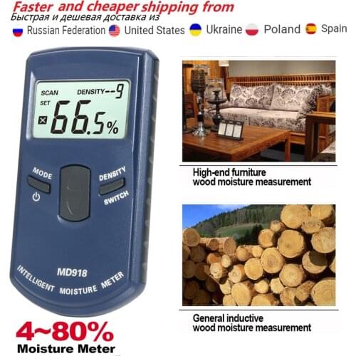 RZ Electromagnetic Induction Digital wood moisture meter Wood Humidity Tester Hygrometer Timber Damp Detector Large LCD Display