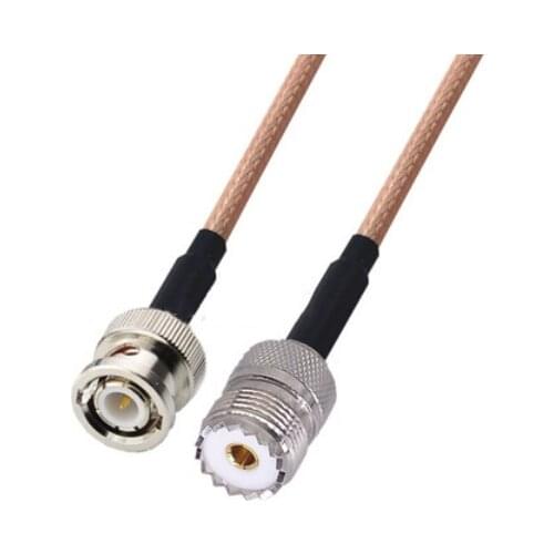RG142 Cable UHF PL259 Female to BNC Male Connector RF Coaxial Jumper Pigtail Cable