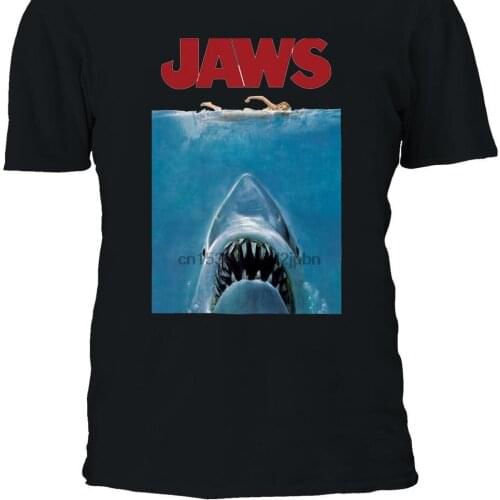 Jaws Movie Poster Cool T shirt Tee Shirt Top Men Women Boy Girl Ladies Unisex S M L XL XXL 3XL 4XL 5XL Oversized 2673