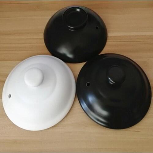 Soup pot cover Ceramic cover miracle lids Ceramics pot lid Casserole lid Round ceramic kettle cover Heat resistant small pot lid