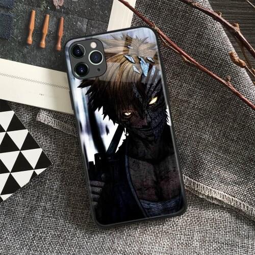 Kurosaki Ichigo Bleach Anime Soft Silicone Glass Phone Case for IPhone SE 6s 7 8 Plus X Xr Xs 11 12 Mini Pro Max Samsung Redmi