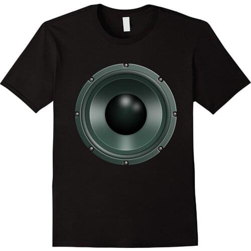 Summer Famous Brand Speaker T-Shirt Speakers Loudspeaker Music Graphic Tee Man T Shirt Round Collar Tees